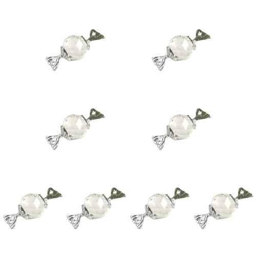 8 Unidades Decoração De Doces Cristal Com Presente 2