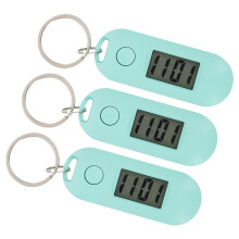 3Pcs Chaveiros Relógio Digital Silencioso com para