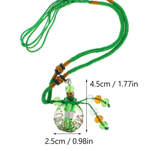 Colar De Com Frasco Para Óleo E Perfume 1