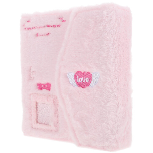 Fluffy Photocard Binder Com Capa Kawaii E Bolso