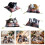 Simulation Animal Model Stuffed Sleep Cats Plush Doll with-A 3