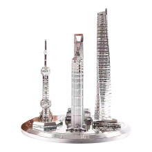 Detailed Global Financial Center Model Shanghai -Silver 11cm