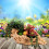 Stylish Tree Root Resin Planter Statue Ornaments Sculpture-Ecru 2