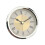 Miniature 89mm Quartzs Alarm Clock Face Insert Clock-Silver 1