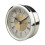 Miniature 89mm Quartzs Alarm Clock Face Insert Clock-Silver 6