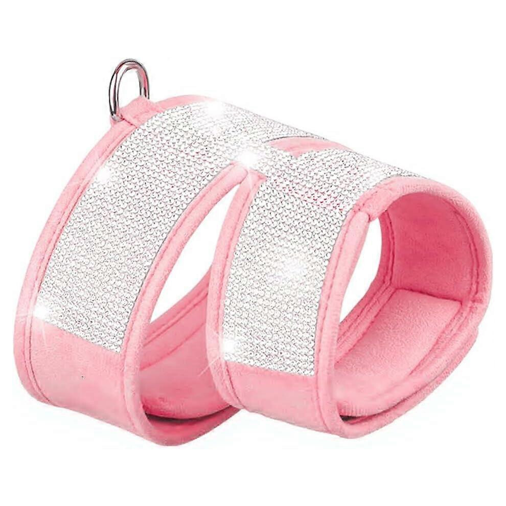 Kikidex (As Show, One Size) Cat Harness With Rhinestone, Shockproof Cat Harness, Adjustable Cat Harness, Vest Style Chest Strap For Cats