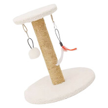 Sisal-Katzenspielstruktur, Katzenbaum, Kratzbaum,-Rundweiß