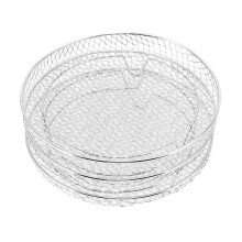 3Pcs Stainless Steel Stackable Air Fryer Dehydrator Racks, 20x9x4cm