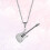 Collana Con Ciondolo Chitarra Elettrica In 8