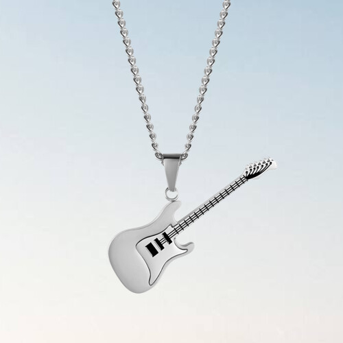 Collana Con Ciondolo Chitarra Elettrica In 1
