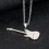 Collana Con Ciondolo Chitarra Elettrica In 10