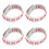 4 Braccialetti In Pu Regolabili A Per Baseball 1