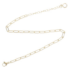Paperclip Tornozelo Mulher Pulseira Jóia De Tornozelo Menina