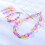 Conjunto De Acrílico Pulseira Colar Para 7