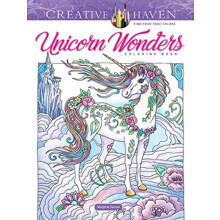 Creative Haven Unicorn Wonders Coloring Book by Marjorie Sarnat Paperb