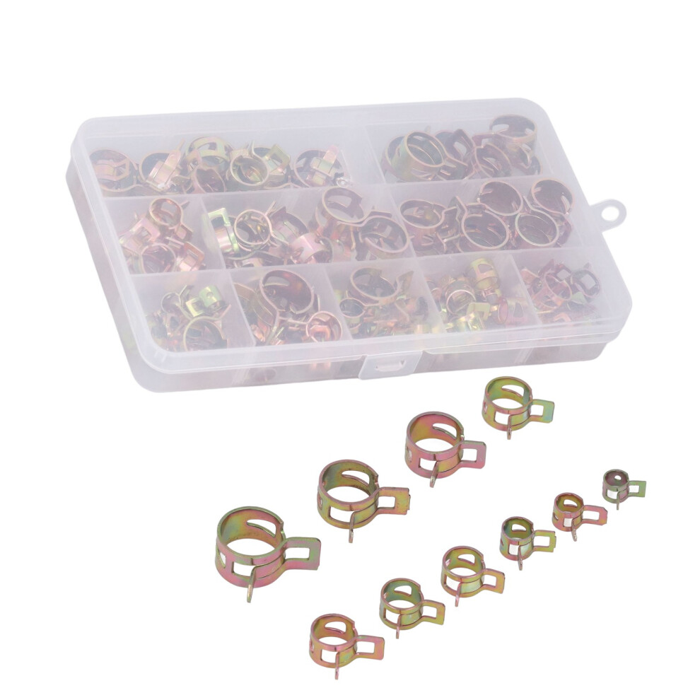 100Pcs Spring Band Clamps Galvanized 6Â17Mm Hose Pipe Fixing Accessories 8451357387450