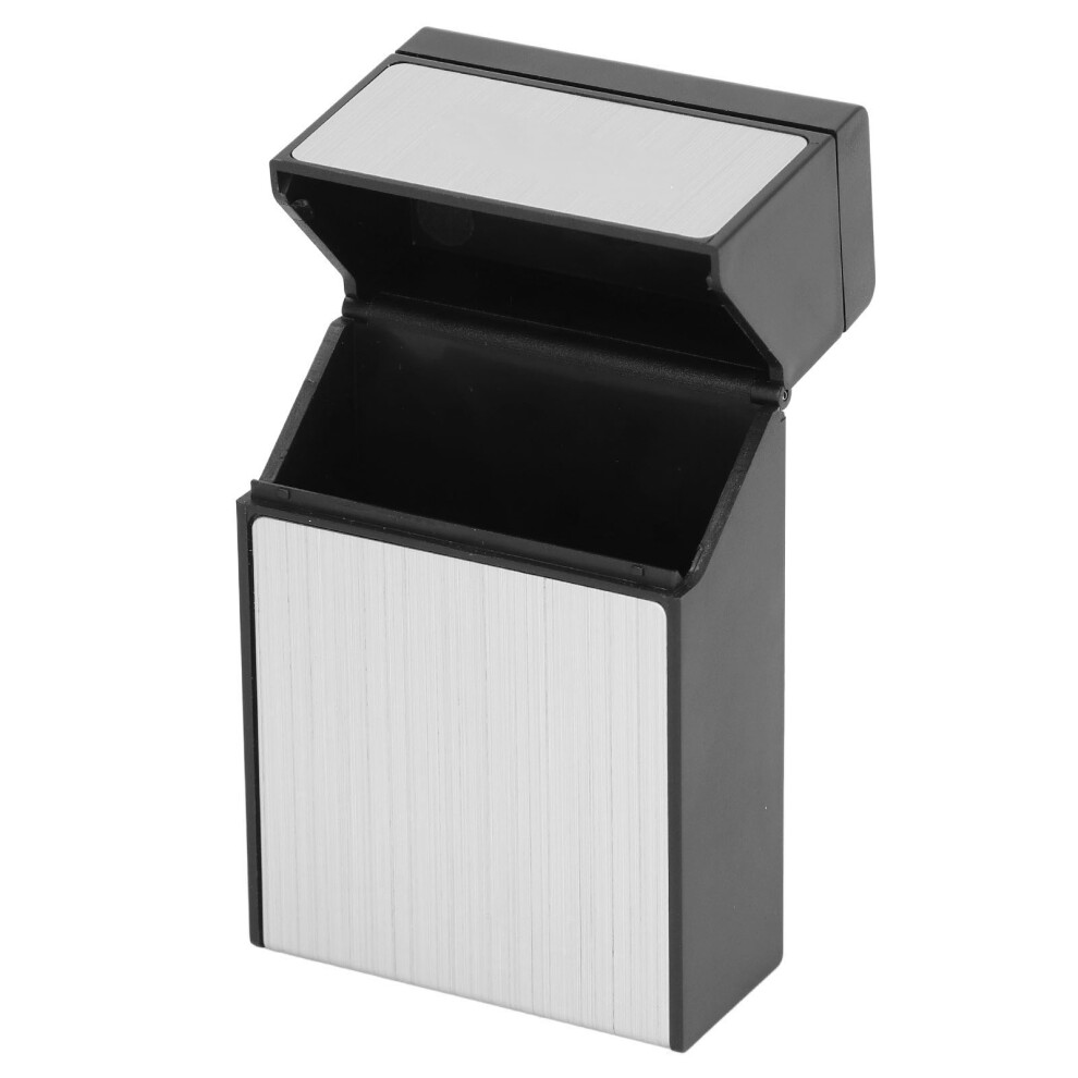 Silver Anti Pressure Cigarette Box 20 Cigarette Capacity Usb Rechargeable
