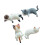 Figurines de chats en résine mignonnes, 4 pièces, décors pour 1