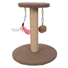 Poste à gratter en Sisal naturel pour petits-Marron circulaire