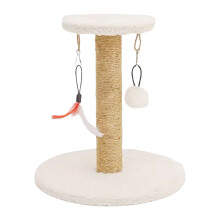 Arbre à gratter en Sisal pour chats,-Circulaire Blanc