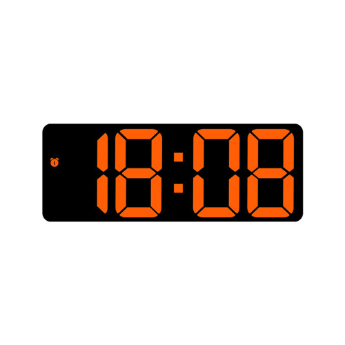 Horloge numérique LED tendance avec design miroir et-06