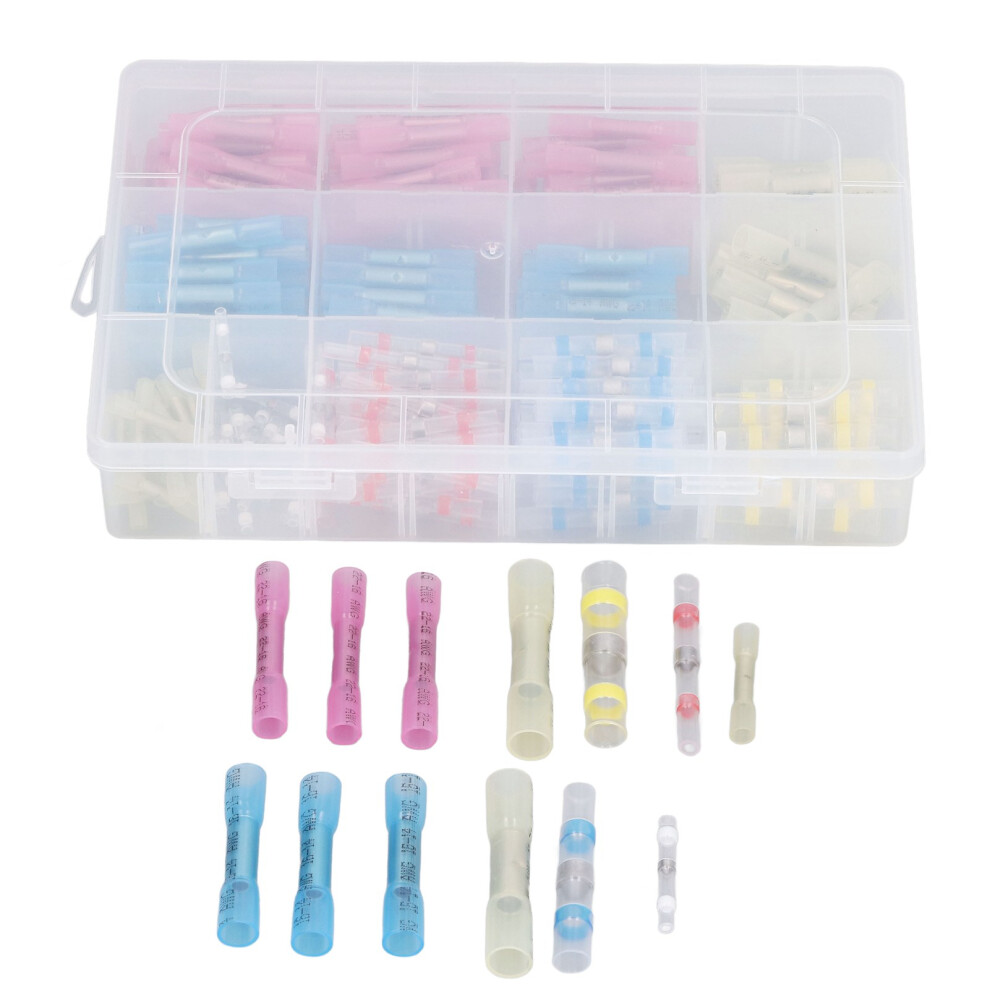 250 Pcs Heat Shrink Wire Connectors Â Insulated Solder Terminals, Multi-Color 3311357387490
