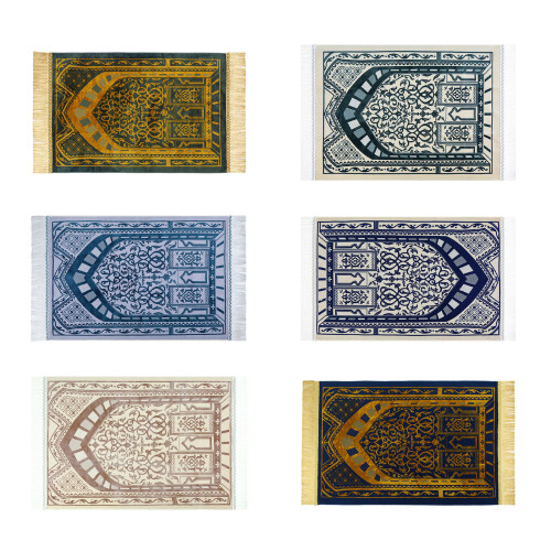 Tapis de prière doux antidérapants,-Pâte de haricots blanche 2