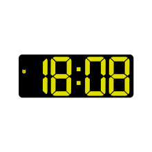 Horloge numérique LED miroir minimaliste avec température-09
