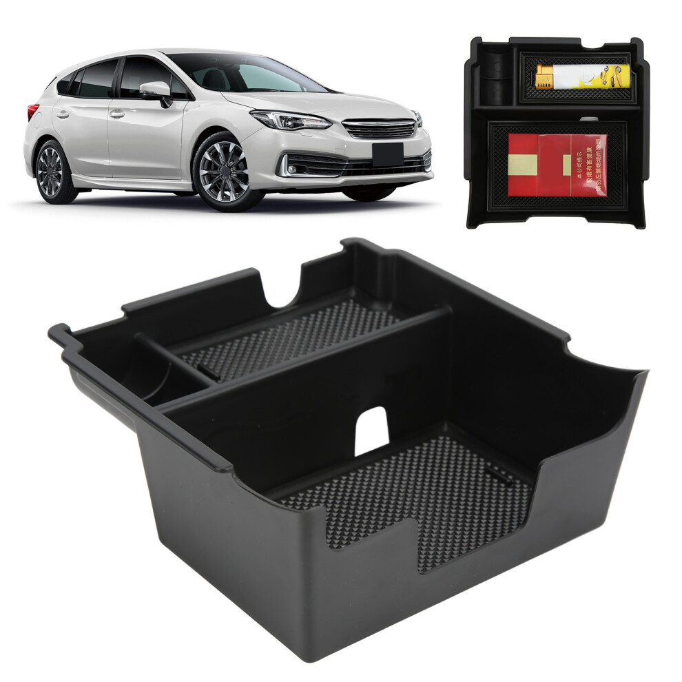 Abs Center Console Organizer For Subaru Impreza 2016-2022 Black 4141357387706