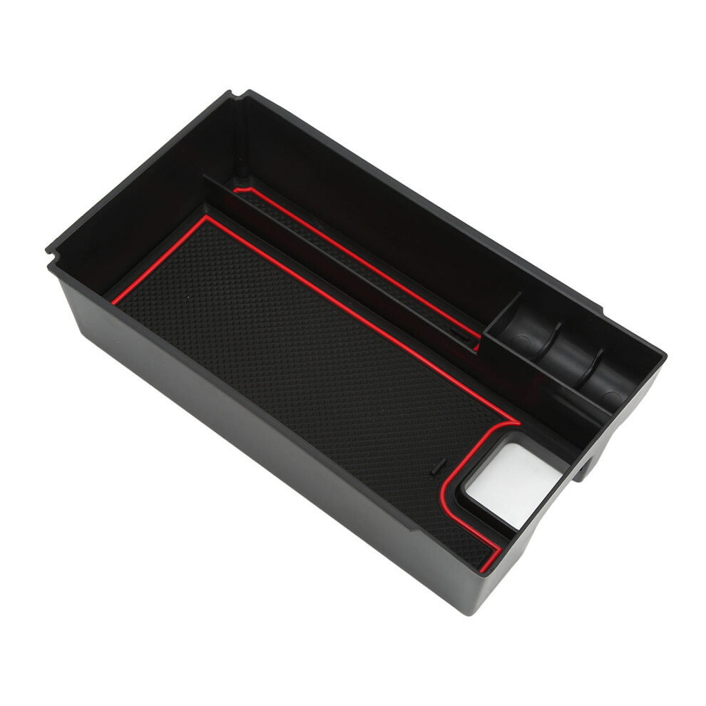 Vehicle Center Console Storage Box With Nonslip Pad For Harrier Red 4691357387713