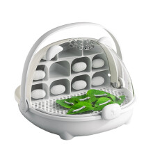 Clear Silkworm Habitat Cage Breathable Observation Chamber-grey