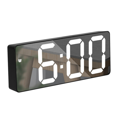 Modern Mirror Design LED Desk Digital Clock with Alarm-01