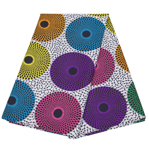 Double Side Polyester Fabric African Waxed Print Fabric-6484