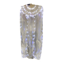 1PC Illuminat LED Silk Belly Dance Fan For Stage Performances-7