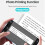 Wireless Mini Thermal Printer 57x30mm, 1000mAh, BlueTooth, ABS 4