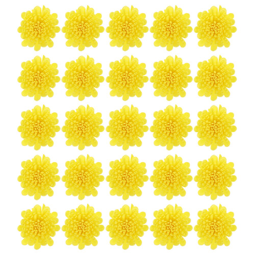 100 Unidades Flores Flor De Crisântemo Acessórios