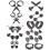 11 Pares De Piercing Corporal Argolas Pequenas Para Mulheres 6