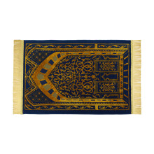 Moslims Gebed Vloermatten Zachte Slaapkamer-Verborgen blauw goud
