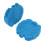 Child's Blue Trike Pedal Set - Easy Install Plastic Foot Accessory 1
