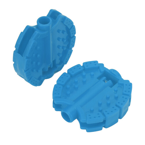 Child's Blue Trike Pedal Set - Easy Install Plastic Foot Accessory