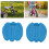 Child's Blue Trike Pedal Set - Easy Install Plastic Foot Accessory 15