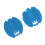 Child's Blue Trike Pedal Set - Easy Install Plastic Foot Accessory 7