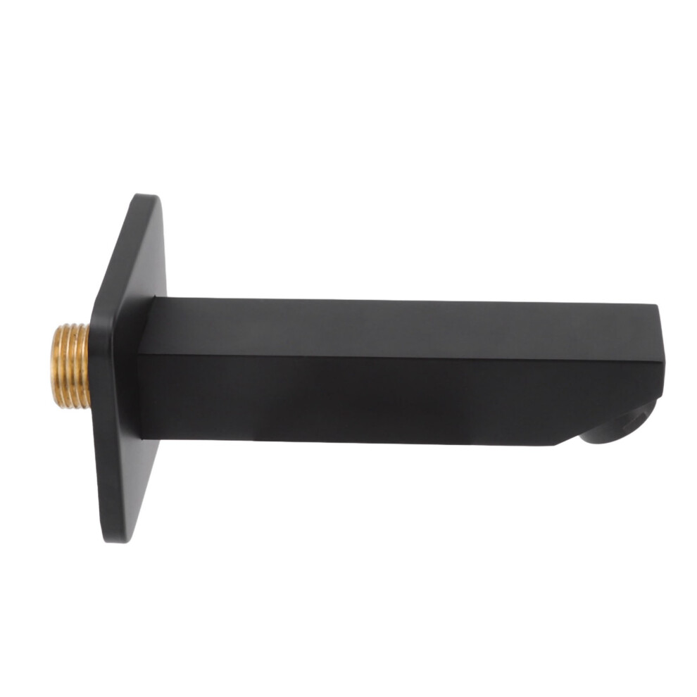 G1/2 Black Copper Tub Spout Seamless Bathtub Faucet With Installation Kit 8211357389751