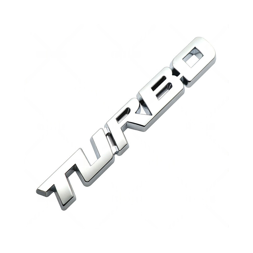 (Silver) Toyota Retro Turbo Badge Zinc Alloy - 13 X 1.9Cm Silver 4069369219405