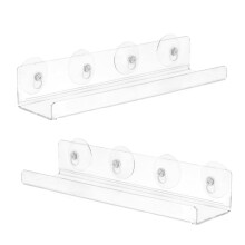 Set of 2 Sturdy Indoor Plant Shelf Acrylic Window Sill Extension