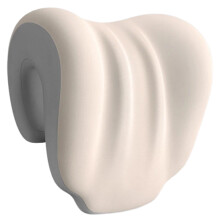 Breathable Meshes Fabric Office Chair Neck-White and gray color