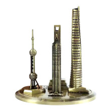 Detailed Global Financial Center Model Shanghai -Brass 20cm