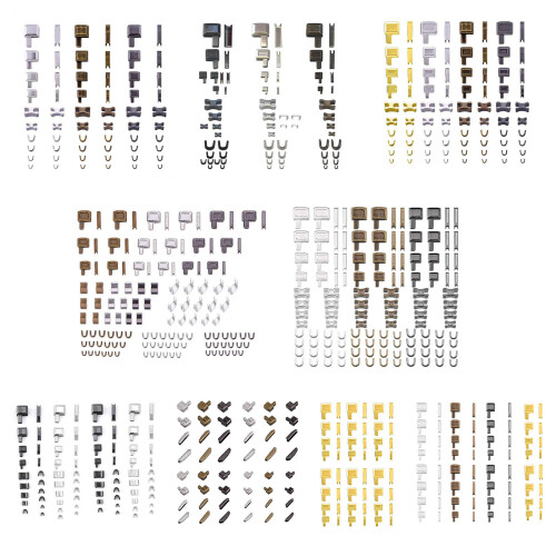 Zips Fix Replacement Insertion Pin Zippers Bottom-64piece set 2