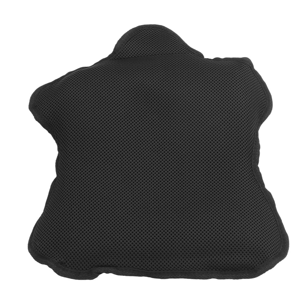 Motorcycle Gel Seat Cushion Mesh Cover Shock Absorption 38X31x3cm Black 7891357391131