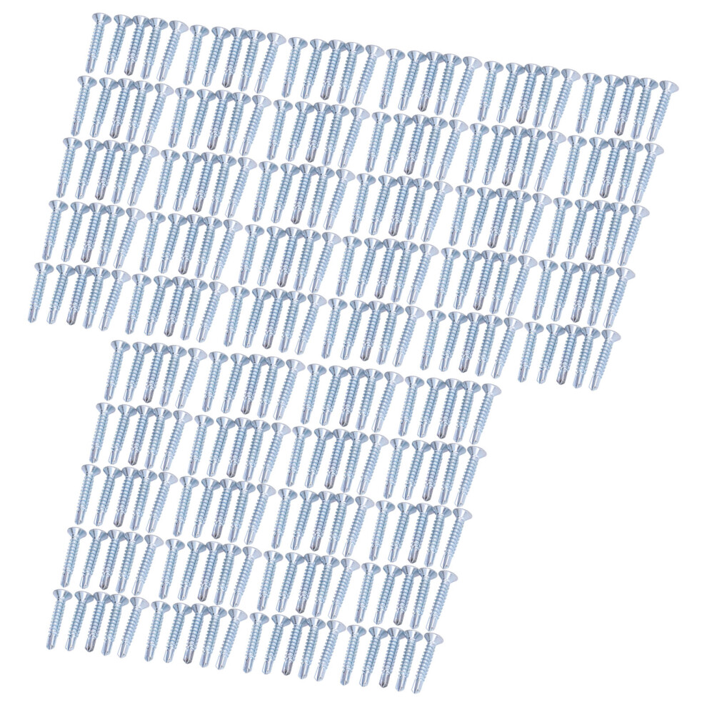 250Pcs Zinc Plated Carbon Steel Self Drilling Screws M4.2x25mm-image-OPC-PMP96NM-NEW